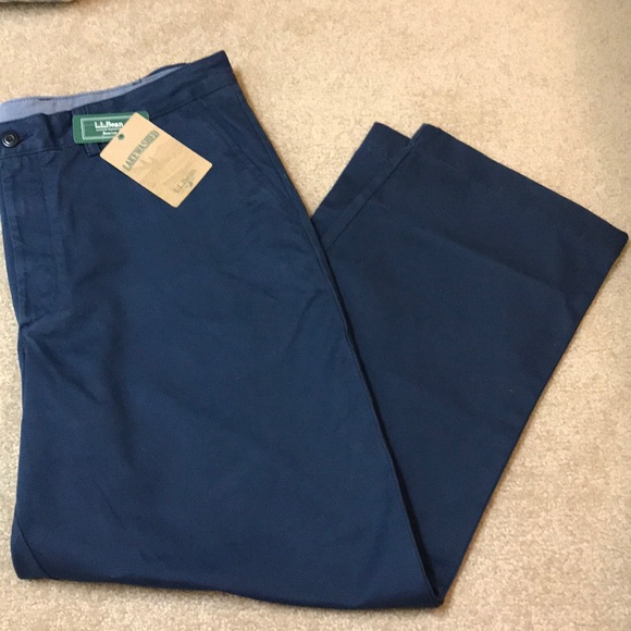 ll bean lakewashed khakis